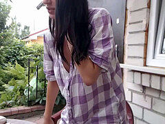 Enthousiasteling, Masturbatie, Buiten