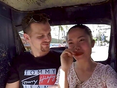 アジア人, デカチン, フェラチオ, 口内発射, フィリピン女性, 異人種間, 小柄, オッパイの