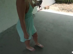 Rubia, Mamada, Estilo perrito, Masturbación, Tetas naturales, Al aire libre, Nalgadas, Tatuaje