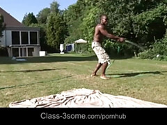 Черные, Собачьи, Группа, Межрасовый секс, Натуральные сиськи, Русские, Молоденькие, Втроем