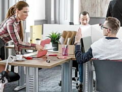 ベッドルーム, デカパイ, ブロンド, 指いじり, レズビアン, なめる, オマンコ, 赤毛