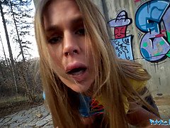 Grosse bite, Brunette brune, Monstre, Seins naturels, Pov, Public, Réalité, Criant