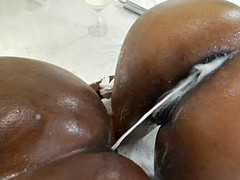 ebony enema babes squirting in the bathtub