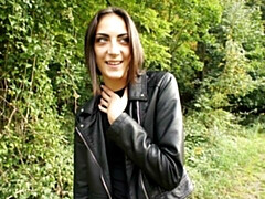 Arsch, Blasen, Hundestellung, Muschi, Rasiert, Kurzes haar, Dürr, Strümpfe