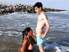 美女, ビキニ, フェラチオ, バック, 異人種間, オナニー, 現実, オッパイの