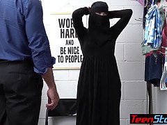 Busty teenie thief delilah day in hijab penalize banged by a perv lp officer