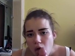 her roommate caught her sucking his dick