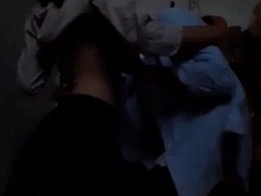 Enthousiasteling, Aziatisch, Pijpbeurt, Stel, Openbaar, Tiener