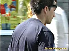 Anal, Europeo, Alemán, Al aire libre, Prostituta, Público, Realidad, Adolescente