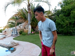 Arsch, Grosse titten, Bikini, Blondine, Blasen, Schwanz, Milf, Öl