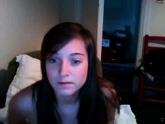 Enthousiasteling, Sperma shot, Hondjeshouding, Sperma in gezicht, Roodharige vrouw, Webcamera