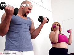 Belle grosse femme bgf, Gros cul, Blonde, Sucer une bite, Plantureuse, Gym, Hard, Fille latino