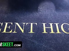 18, 中出し, Hd, ふっくら乳首, 女子高生, 教師, 三人, オッパイの