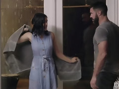 Americano, Asiático, Mamada, Tetas naturales, Al aire libre, Coño, Tatuaje, Mojado