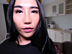 Азиатки, Большие сиськи, Минет, Ласковые ручки, Трансы, Втроем, Сиськи