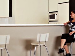 Euro lesbian Angel Rivas toying tight ass