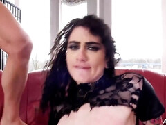 Anaal, Pijpbeurt, Bruinharig, Sperma shot, Diep in de keel, Gapende, Natuurlijk, Roodharige vrouw