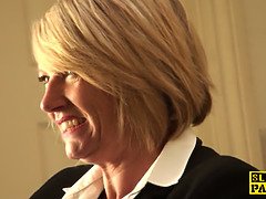 お尻, ブロンド, 巨乳な, エロ熟女, イく瞬間, 淫乱熟女, オマンコ, ストッキング