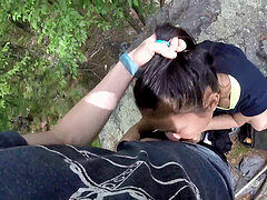 Enthousiasteling, Sperma shot, Latijnse vrouw, Buiten