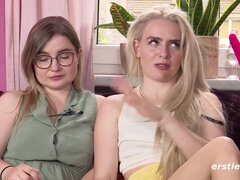 Leie, Blondine, Dildo, Fingern, Deutsch, Küssen, Muschi, Spielzeuge