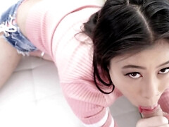 Aziatisch, Pijpbeurt, Harig, Tiener