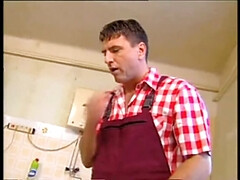 Grosse bite, Blonde, Sucer une bite, Tir de sperme, Doigter, Hd, Cuisine, Chatte