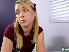 Blondine, Blasen, Spermaladung, Hd, Ablutschen, Lehrer, Jungendliche (18+)
