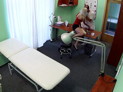 Salle de bains, Médecin, Doigter, Infirmière, Bureau, Chatte, Voyeur, Mouillée