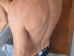 18, 素人, カップル, キッチン, ラティーナ, 下着, パーティ, ティーン