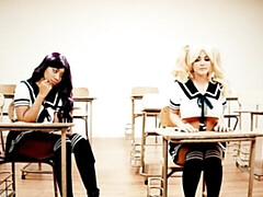 キス, レズビアン, なめる, 下着, オナニー, オマンコ, 剃毛, オッパイの