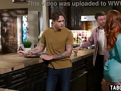 Gehörnter ehemann, Hardcore, Lecken, Reif, Milf, Mutti, Muschi, Stiefmutter