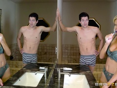 Grote mammen, Blond, Pijpbeurt, Bedriegen, Stel, Gezichtspunt, Realiteit