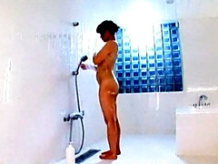 Asiatisch, Blasen, Schwanz, Frau, Masturbation, Natürlich, Orgasmus, Dusche