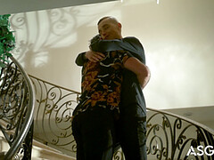 In den arsch, Blasen, Schwanz, Schwul, Behaart, Realität, Tätowierung