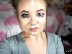 18, 素人, フェラチオ, コンピレーション, イく瞬間, 顔射, 自家製, ティーン