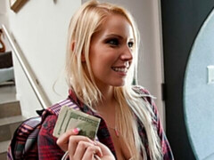 デカチン, ブロンド, 浮気者, バック, 下着, ショートヘア, 長身, オッパイの