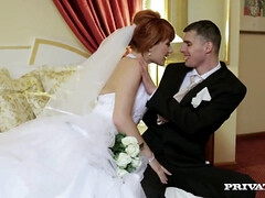 アナル, デカパイ, 巨乳な, 中出し, ダブル開発, 淫乱熟女, 自然山雀, 赤毛