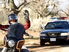 Tussi, Grosser schwanz, Blondine, Vollbusig, Hd, Im freien, Realität, Titten