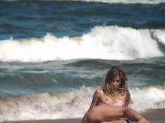 お尻, ブロンド, Hd, アウトドア, オマンコ, 一人, ティーン, オッパイの