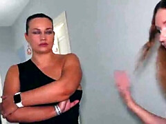 Busty MILFs Seduce Pizza Guy for Hot Threesome - Big Tits & Cum in Mouth!