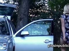 Leie, Blondine, Geschnappt, Tschechisch, Im freien, Öffentlich, Solo, Jungendliche (18+)