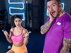 18, アジア人, デカ尻, フェラチオ, 茶髪の, バック, ティーン, オッパイの