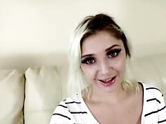 Blonde Sia Lust, With a Big Ass, Craves a Man for a Marathon Handjob Session (POV Style)