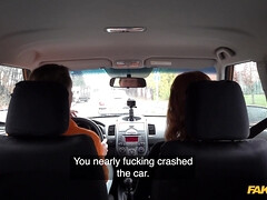 Grosse titten, Blasen, Auto, Hundestellung, Europäisch, Im freien, Rotschopf, Rock