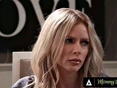 デカパイ, ブロンド, 乱交, 淫乱熟女, パンティ, ティーン