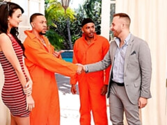 Zwart, Pijpbeurt, Bruinharig, Man die toekijkt, Dubbele penetratie, Hardcore, Man man vrouw, Trio