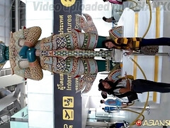 Ayon and Dera - Asian babes share a steamy airport ride