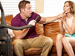 18, デカ尻, デカチン, フェラチオ, 茶髪の, バック, ティーン, オッパイの