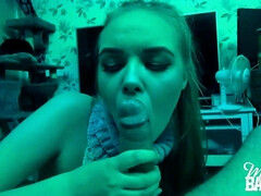 Blonde, Sucer une bite, Tir de sperme, Queue, Hd, Adolescente, Nénés