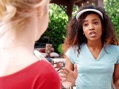 Blondine, Lesbisch, Nackt, Muschi, Rasiert